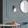 Stylish Wall Lamp, Black & White, 10 x 21 x 28 cm | Metal Body with Glass Cap (10 cm Diameter, 15 cm Height) | E27 Socket, Max 40W | Perfect for Industrial & Scandinavian Decor, IP20 Rated