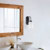 Modern Black Wall Lamp, MDF Body, 60 x 12 x 33 cm, E27 Socket (Max 40W), IP20, Pluggable, Laser-Cut Design, Stylish & Functional Lighting for Any Space