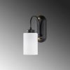 Modern Black Wall Lamp, MDF Body, 60 x 12 x 33 cm, E27 Socket (Max 40W), IP20, Pluggable, Laser-Cut Design, Stylish & Functional Lighting for Any Space
