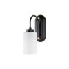 Modern Black Wall Lamp, MDF Body, 60 x 12 x 33 cm, E27 Socket (Max 40W), IP20, Pluggable, Laser-Cut Design, Stylish & Functional Lighting for Any Space