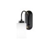 Modern Black Wall Lamp, MDF Body, 60 x 12 x 33 cm, E27 Socket (Max 40W), IP20, Pluggable, Laser-Cut Design, Stylish & Functional Lighting for Any Space