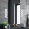 Modern Black Wall Lamp, MDF Body, 60 x 12 x 33 cm, E27 Socket (Max 40W), IP20, Pluggable, Laser-Cut Design, Stylish & Functional Lighting for Any Space