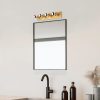 Modern Black Wall Lamp, MDF Body, 60 x 12 x 33 cm, E27 Socket (Max 40W), IP20, Pluggable, Laser-Cut Design, Stylish & Functional Lighting for Any Space