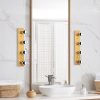 Modern Black Wall Lamp, MDF Body, 60 x 12 x 33 cm, E27 Socket (Max 40W), IP20, Pluggable, Laser-Cut Design, Stylish & Functional Lighting for Any Space