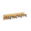 Modern Black Wall Lamp, MDF Body, 60 x 12 x 33 cm, E27 Socket (Max 40W), IP20, Pluggable, Laser-Cut Design, Stylish & Functional Lighting for Any Space