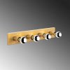 Modern Black Wall Lamp, MDF Body, 60 x 12 x 33 cm, E27 Socket (Max 40W), IP20, Pluggable, Laser-Cut Design, Stylish & Functional Lighting for Any Space
