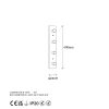 Modern Black Wall Lamp, MDF Body, 60 x 12 x 33 cm, E27 Socket (Max 40W), IP20, Pluggable, Laser-Cut Design, Stylish & Functional Lighting for Any Space