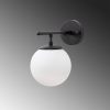 Modern Black Wall Lamp, MDF Body, 60 x 12 x 33 cm, E27 Socket (Max 40W), IP20, Pluggable, Laser-Cut Design, Stylish & Functional Lighting for Any Space