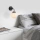 Modern Black Wall Lamp, MDF Body, 60 x 12 x 33 cm, E27 Socket (Max 40W), IP20, Pluggable, Laser-Cut Design, Stylish & Functional Lighting for Any Space