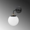 Modern Black Wall Lamp, MDF Body, 60 x 12 x 33 cm, E27 Socket (Max 40W), IP20, Pluggable, Laser-Cut Design, Stylish & Functional Lighting for Any Space