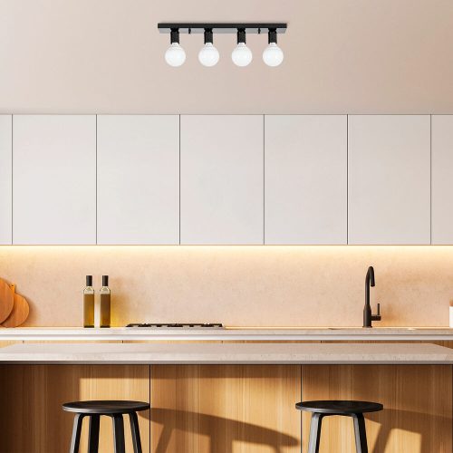 Modern Black Wall Lamp, MDF Body, 60 x 12 x 33 cm, E27 Socket (Max 40W), IP20, Pluggable, Laser-Cut Design, Stylish & Functional Lighting for Any Space