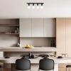Modern Black Wall Lamp, MDF Body, 60 x 12 x 33 cm, E27 Socket (Max 40W), IP20, Pluggable, Laser-Cut Design, Stylish & Functional Lighting for Any Space