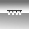 Modern Black Wall Lamp, MDF Body, 60 x 12 x 33 cm, E27 Socket (Max 40W), IP20, Pluggable, Laser-Cut Design, Stylish & Functional Lighting for Any Space