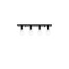 Modern Black Wall Lamp, MDF Body, 60 x 12 x 33 cm, E27 Socket (Max 40W), IP20, Pluggable, Laser-Cut Design, Stylish & Functional Lighting for Any Space