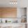 Modern Black Wall Lamp, MDF Body, 60 x 12 x 33 cm, E27 Socket (Max 40W), IP20, Pluggable, Laser-Cut Design, Stylish & Functional Lighting for Any Space