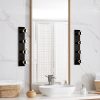 Modern Black Wall Lamp, MDF Body, 60 x 12 x 33 cm, E27 Socket (Max 40W), IP20, Pluggable, Laser-Cut Design, Stylish & Functional Lighting for Any Space