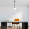 Modern Black Wall Lamp, MDF Body, 60 x 12 x 33 cm, E27 Socket (Max 40W), IP20, Pluggable, Laser-Cut Design, Stylish & Functional Lighting for Any Space