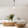 Modern Black Wall Lamp, MDF Body, 60 x 12 x 33 cm, E27 Socket (Max 40W), IP20, Pluggable, Laser-Cut Design, Stylish & Functional Lighting for Any Space