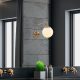 Modern Black Wall Lamp, MDF Body, 60 x 12 x 33 cm, E27 Socket (Max 40W), IP20, Pluggable, Laser-Cut Design, Stylish & Functional Lighting for Any Space