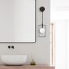Modern Black Wall Lamp, MDF Body, 60 x 12 x 33 cm, E27 Socket (Max 40W), IP20, Pluggable, Laser-Cut Design, Stylish & Functional Lighting for Any Space