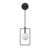 Modern Black Wall Lamp, MDF Body, 60 x 12 x 33 cm, E27 Socket (Max 40W), IP20, Pluggable, Laser-Cut Design, Stylish & Functional Lighting for Any Space
