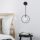 Modern Black Wall Lamp, MDF Body, 60 x 12 x 33 cm, E27 Socket (Max 40W), IP20, Pluggable, Laser-Cut Design, Stylish & Functional Lighting for Any Space