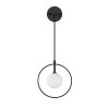 Modern Black Wall Lamp, MDF Body, 60 x 12 x 33 cm, E27 Socket (Max 40W), IP20, Pluggable, Laser-Cut Design, Stylish & Functional Lighting for Any Space
