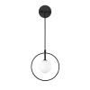 Modern Black Wall Lamp, MDF Body, 60 x 12 x 33 cm, E27 Socket (Max 40W), IP20, Pluggable, Laser-Cut Design, Stylish & Functional Lighting for Any Space