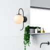Modern Black Wall Lamp, MDF Body, 60 x 12 x 33 cm, E27 Socket (Max 40W), IP20, Pluggable, Laser-Cut Design, Stylish & Functional Lighting for Any Space