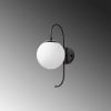 Modern Black Wall Lamp, MDF Body, 60 x 12 x 33 cm, E27 Socket (Max 40W), IP20, Pluggable, Laser-Cut Design, Stylish & Functional Lighting for Any Space