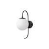 Modern Black Wall Lamp, MDF Body, 60 x 12 x 33 cm, E27 Socket (Max 40W), IP20, Pluggable, Laser-Cut Design, Stylish & Functional Lighting for Any Space
