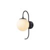 Modern Black Wall Lamp, MDF Body, 60 x 12 x 33 cm, E27 Socket (Max 40W), IP20, Pluggable, Laser-Cut Design, Stylish & Functional Lighting for Any Space