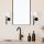 Stylish Wall Lamp, Metal Body with Glass Cap, 15 x 20 x 40 cm | Black & White Abstract Design, E14 Socket (Max 40W) | Perfect for Industrial & Scandinavian Decor, IP20 Rated, Bulb Not Included