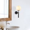 Modern Black Wall Lamp, MDF Body, 60 x 12 x 33 cm, E27 Socket (Max 40W), IP20, Pluggable, Laser-Cut Design, Stylish & Functional Lighting for Any Space