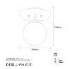 Modern Black Wall Lamp, MDF Body, 60 x 12 x 33 cm, E27 Socket (Max 40W), IP20, Pluggable, Laser-Cut Design, Stylish & Functional Lighting for Any Space