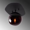 Modern Black Wall Lamp, MDF Body, 60 x 12 x 33 cm, E27 Socket (Max 40W), IP20, Pluggable, Laser-Cut Design, Stylish & Functional Lighting for Any Space
