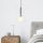 Stylish Black & White Chandelier, Adjustable Height 15 x 15 x 49 cm, Metal Body with Glass Cap, Max Bulb Size E14, Perfect for Industrial & Scandinavian Decor, IP20, 220-240V, Elegant Lighting Solution