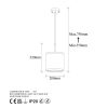 Modern Black Wall Lamp, MDF Body, 60 x 12 x 33 cm, E27 Socket (Max 40W), IP20, Pluggable, Laser-Cut Design, Stylish & Functional Lighting for Any Space
