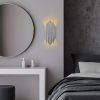 Modern Black Wall Lamp, MDF Body, 60 x 12 x 33 cm, E27 Socket (Max 40W), IP20, Pluggable, Laser-Cut Design, Stylish & Functional Lighting for Any Space