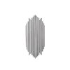 Modern Black Wall Lamp, MDF Body, 60 x 12 x 33 cm, E27 Socket (Max 40W), IP20, Pluggable, Laser-Cut Design, Stylish & Functional Lighting for Any Space