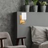 Modern Black Wall Lamp, MDF Body, 60 x 12 x 33 cm, E27 Socket (Max 40W), IP20, Pluggable, Laser-Cut Design, Stylish & Functional Lighting for Any Space