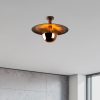 Modern Black Wall Lamp, MDF Body, 60 x 12 x 33 cm, E27 Socket (Max 40W), IP20, Pluggable, Laser-Cut Design, Stylish & Functional Lighting for Any Space