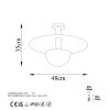 Modern Black Wall Lamp, MDF Body, 60 x 12 x 33 cm, E27 Socket (Max 40W), IP20, Pluggable, Laser-Cut Design, Stylish & Functional Lighting for Any Space