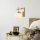 Elegant Gold Wall Lamp, Metal Body with Glass Cap, 15 x 20 x 15 cm | E14 Socket, Max 40W | IP20 Rated | Perfect for Glam & Scandinavian Decor in Hotels & Modern Spaces