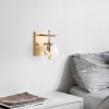 Modern Black Wall Lamp, MDF Body, 60 x 12 x 33 cm, E27 Socket (Max 40W), IP20, Pluggable, Laser-Cut Design, Stylish & Functional Lighting for Any Space