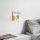 Elegant Gold Wall Lamp, Metal Body with Glass Cap, 15 x 20 x 15 cm | E14 Socket, Max 40W | IP20 Rated | Perfect for Glam & Scandinavian Decor in Hotels & Modern Spaces