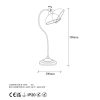 Modern Black Wall Lamp, MDF Body, 60 x 12 x 33 cm, E27 Socket (Max 40W), IP20, Pluggable, Laser-Cut Design, Stylish & Functional Lighting for Any Space