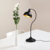 Modern Black Wall Lamp, MDF Body, 60 x 12 x 33 cm, E27 Socket (Max 40W), IP20, Pluggable, Laser-Cut Design, Stylish & Functional Lighting for Any Space