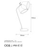 Modern Black Wall Lamp, MDF Body, 60 x 12 x 33 cm, E27 Socket (Max 40W), IP20, Pluggable, Laser-Cut Design, Stylish & Functional Lighting for Any Space