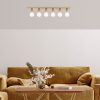 Modern Black Wall Lamp, MDF Body, 60 x 12 x 33 cm, E27 Socket (Max 40W), IP20, Pluggable, Laser-Cut Design, Stylish & Functional Lighting for Any Space